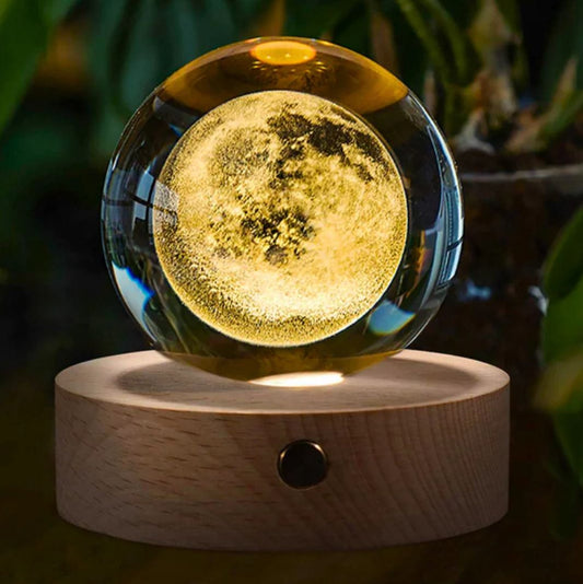 3D Kristalna lampa - Solarni sistem lampa