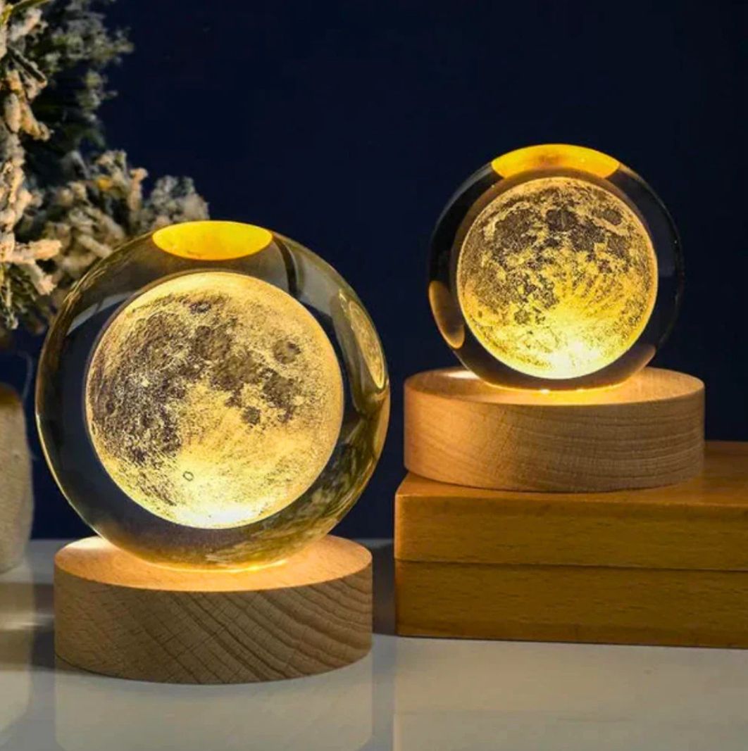 3D Kristalna lampa - Solarni sistem lampa
