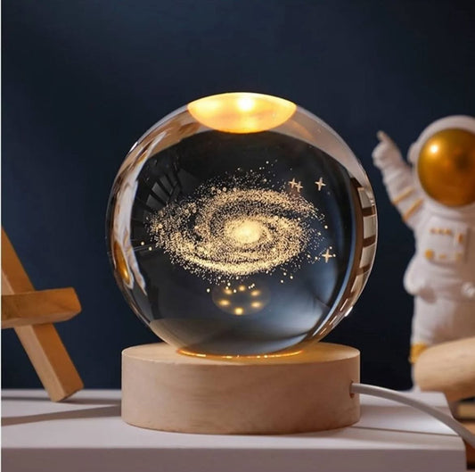 3D Kristalna lampa - Solarni sistem lampa